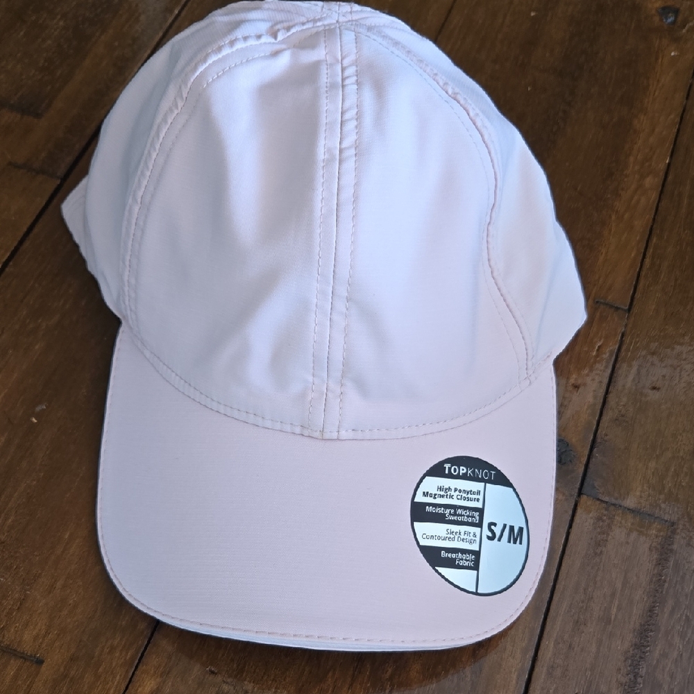 Pink Cotton Curved Brim Hat